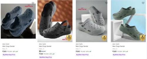 Image of RED TAPE Men’s Clogs at minimum 82% Discount