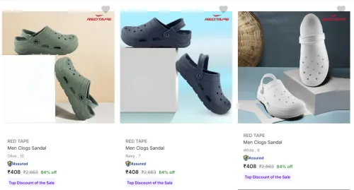 Image of Red Tape Men’s Clogs upto 84% Discount
