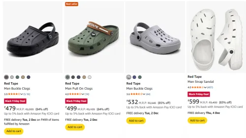 Image of Red Tape Men's Clogs upto 85% Discount