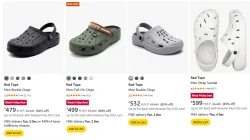 Red Tape Mens Clogs upto 85% Discount