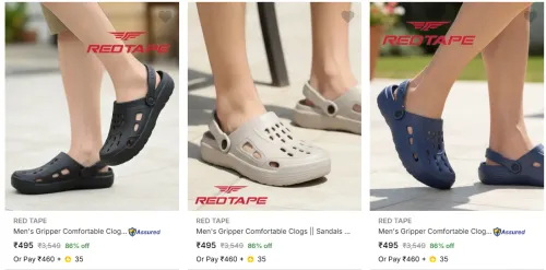 Image of Red Tape Men’s Clogs upto 86% Discount