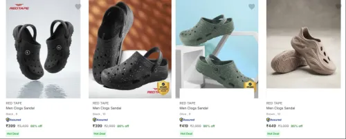 Image of Red Tape Men’s Clogs upto 88% Discount