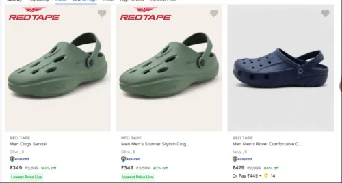 Image of RED TAPE Men's Clogs up to 90% Discount