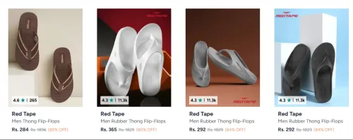 Image of Red Tape Men's Flip-Flop Starting at ₹284