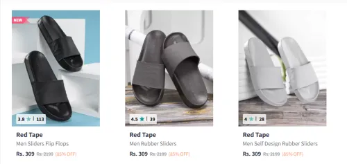 Image of Red Tape Men's Flip Flops upto 85% Discount