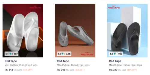 Image of Red Tape Men's Footwear at minimum 84% Discount