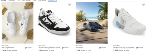 Image of Red Tape Men's footwear up to 89% Discount