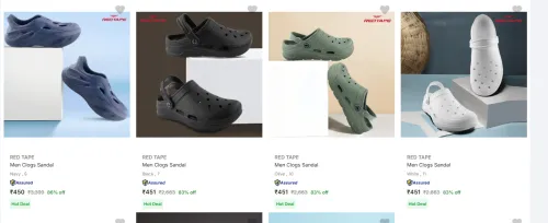 Image of Red Tape Men’s Sandals & Floaters From ₹450