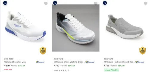Image of Red Tape Men's Shoes at minimium 87% Discount 