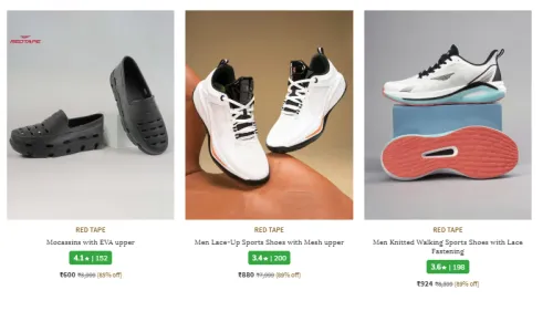 Image of Red Tape Men's Shoes at minimum 89% Discount