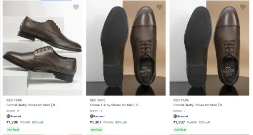 Image of Red Tape Men’s Shoes at minimum 70% Discount