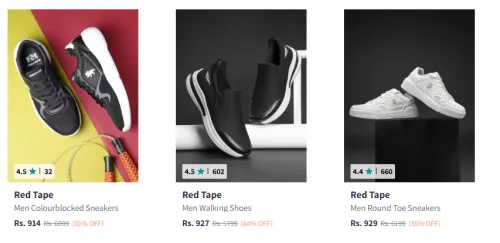Image of Red Tape Men's Shoes upto 85% Discount