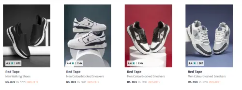 Image of Red Tape Men's Shoes upto 86% Discount