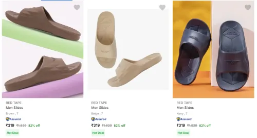 Image of Red Tape Men’s Slides upto 82% Discount