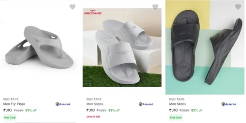 Image of Red Tape Men's Slides upto 83% Discount