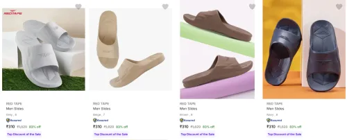 Image of Red Tape Men’s Slides upto 83% Discount