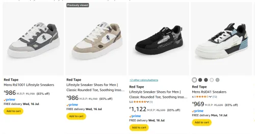 Image of Red Tape Men's Sneaker at 83% Discount 