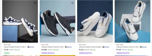 Image of Red Tape Men's Sneaker at Minimum 81% Discount 