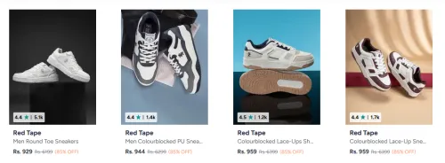 Image of Red Tape Men's Sneakers at minimum 80% Discount