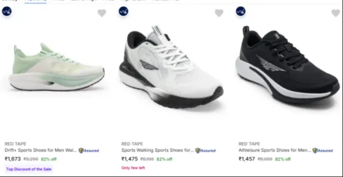 Image of RED TAPE Men’s Sports Shoes at minimum 82% Discount