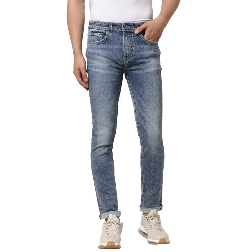 Image of Red Tape Men's Tinted Dark Blue Skinny Fit Jeans