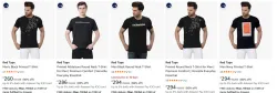 Red Tape Mens T-Shirts at minimum 89% Discount