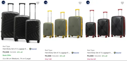 Image of Red Tape Po3 Suitcases at minimum 90% Discount