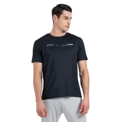 Red Tape Printed Activewear Round Neck T-Shirt for Men