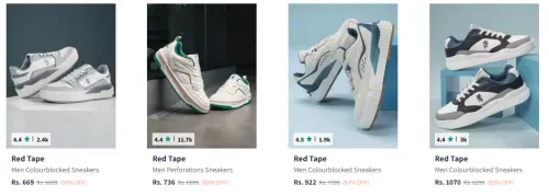 Image of Red Tape Shoes Minimum 80% Discount
