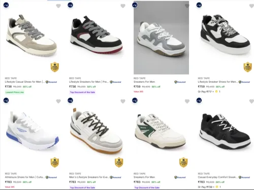 Image of Red Tape Shoes up to 88% Discount