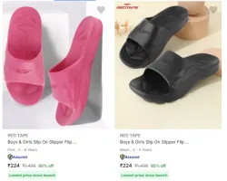Red Tape Slippers & Flip Flops Starting At ₹224