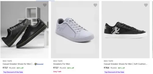 Image of Red Tape Sneaker upto 86% Discount
