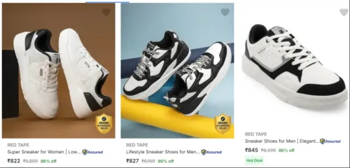 Image of Red Tape Sneakers Upto 86% off