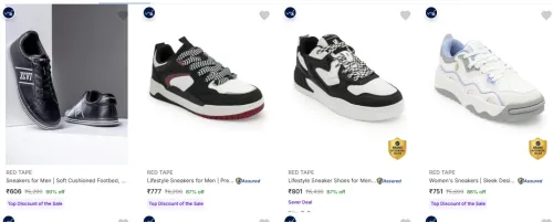 Image of Red Tape Sneakers Upto 90% Discount