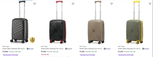 Image of Red Tape Suitcases at Upto 91% Discount