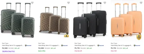 Image of Red Tape Suitcases (PO3) upto 90% Discount