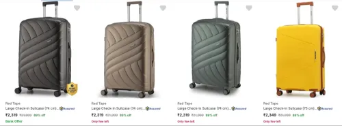 Image of Red Tape Suitcases upto 89% Discount