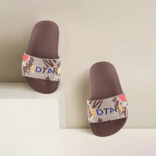 Image of Red Tape Women Printed Sliders