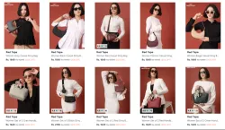 Red Tape Women’s Grey Textured Sling Bag Upto 85% OFF