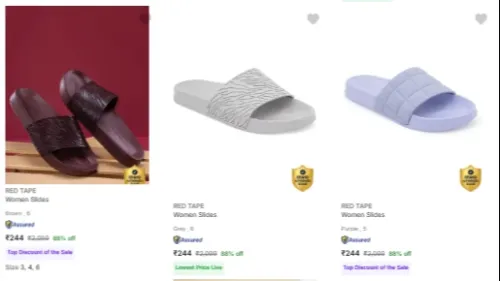 Image of RED TAPE Women's Slippers Starting @ ₹244