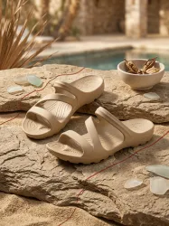 RED TAPE Women Slides (Beige , 5)