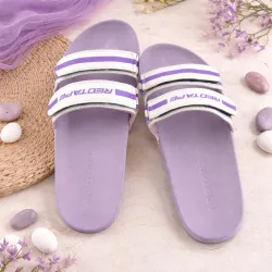 RED TAPE Women Slides (Purple , 4)