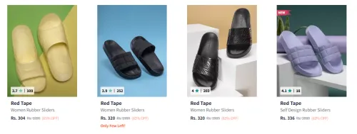 Image of Red Tape Women's Flip Flops upto 83% Discount