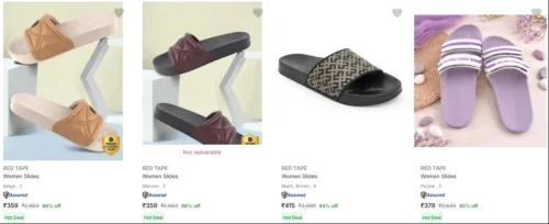 Image of Red Tape Women's Slides upto 90% Discount
