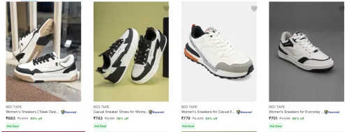 Image of Red Tape Women's Sneakers at 88% Discount 