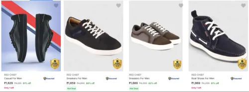 Image of Red Chief Men’s Casual Shoes at minimum 60% Discount