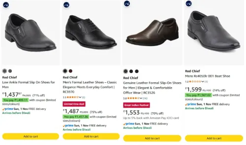Image of Red Chief Men's Formal Shoes at minimum 70% Discount