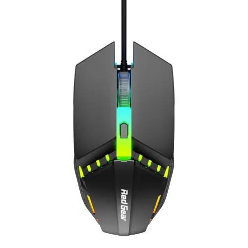 Image of Redgear A-10 Wired Gaming Mouse with RGB LED, Lightweight and Durable Design, DPI Upto 2400