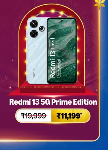 Image of Redmi 13 5G Smartphone @ ₹11199 on Big Billion Day Sale