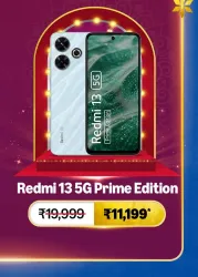 Redmi 13 5G Smartphone @ ₹11199 on Big Billion Day Sale